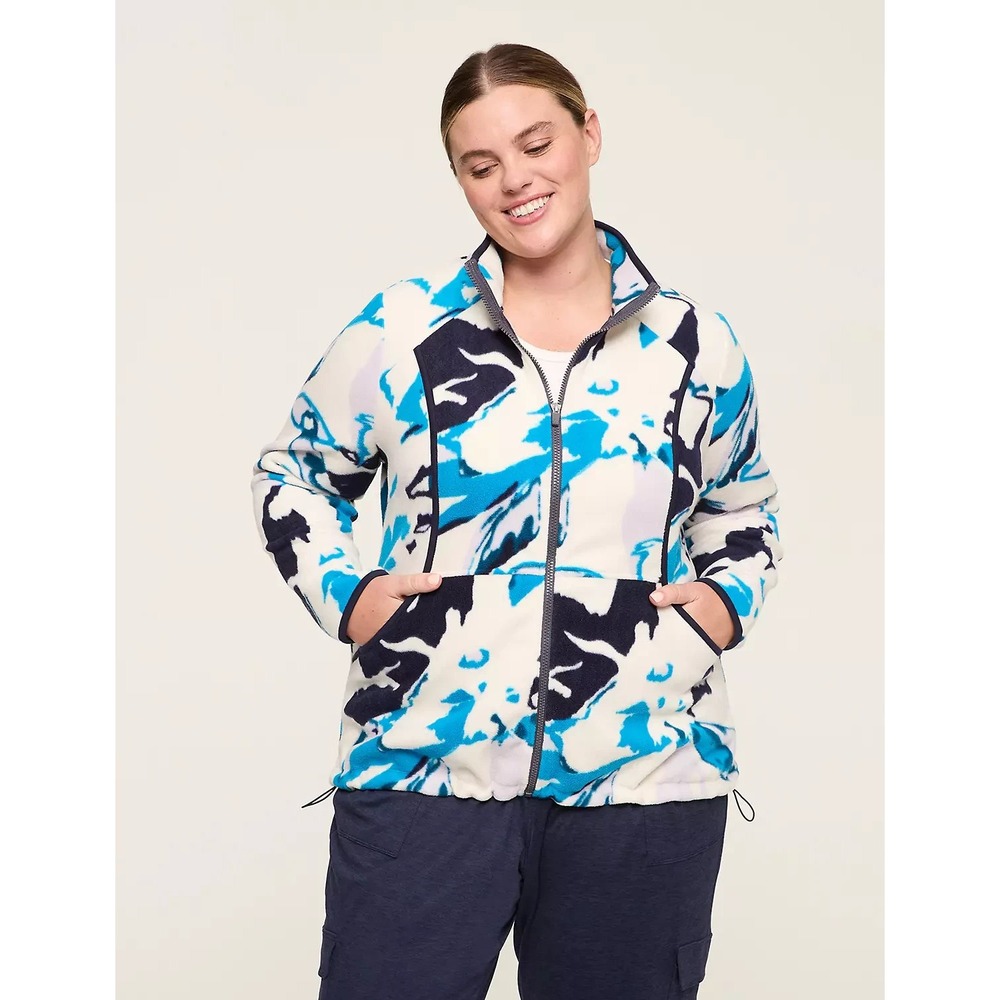 NEW Lane Bryant LIVI Polar Fleece Full-Zip Jacket Size 22/24 Activewear Pockets